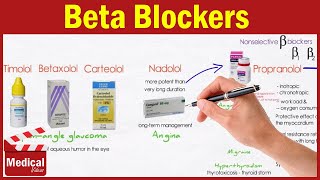 Pharmacology ANS 18 Beta Blockers  Propranolol Nadolol Timolol Acebutolol Atenolol [upl. by Faden946]