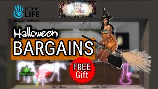 Second Life 2023 Halloween SHOP BARGAINS amp FREE GIFT [upl. by Kimberlyn]