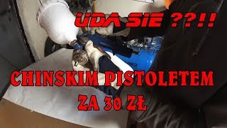 Amatorskie malowanie felg chińskim pistoletem za 30zł  BMW K1100 [upl. by Eedyaj]