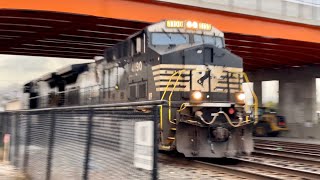 NS intermodal passes La Porte [upl. by Cozza]