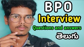 BPO Interview Questions and Answers in Telugu BPO Interview Questions Latest UpdateBPO interview [upl. by Atiuqan386]