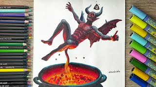 Una SEGUIDORA me pidió que Dibuje al DIABLO 😈 [upl. by Cynar]