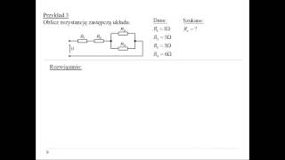 Obliczenie rezystancji zastępczej [upl. by Harley]