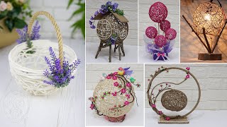 10 Jute Craft Ideas With Balloon  Home Decorating ideas handmade easy [upl. by Gladys]