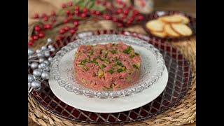 Receta de Steak Tartar l celestedelabanda [upl. by Anilave]