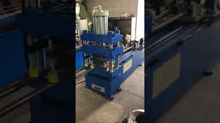 Servo Controlled Hydraulic Prop Inner Tube Hole Punching Machine [upl. by Therron]