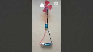 Dc MOTOR fan 🤣🤣experiment funnyshorts dc motor [upl. by Athenian853]