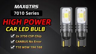 7010 Series T10 CANBUS W5W 168 194 3570 Chip LED Bulb Car Reversing Light Wedge Parking Lamps For VW [upl. by Enimrej]