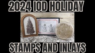 IOD Stamps amp Inlay Holiday Release Upcycle Thrift Flips with Fusion Paint Paint Couture and Saltwash [upl. by Atekehs]