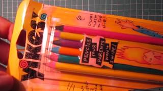 YIKES PencilsTrianglesMetallix Stripes and BIC Pencils Review [upl. by Ehctav]