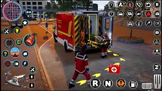 US Ambulance Simulator Games  Ambulance Driving Game 2023  Mobile Gameplay 2 [upl. by Hannahoj607]