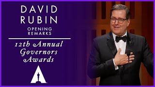 David Rubin Opens the 12th Governors Awards [upl. by Ahsieyt]