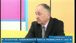 Diskus hernija  Ljubiša Jocić  RTV Belle amie 10122012 [upl. by Ileek]