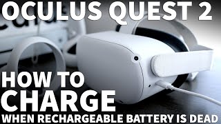 How to Charge Oculus Quest 2 Headset with Dead Battery  Where is Oculus Quest 2 USBC Charging Port [upl. by Nagey]