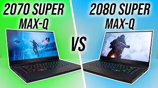 2070 Super MaxQ vs 2080 Super MaxQ  Gaming Laptop Comparison [upl. by Maurits]