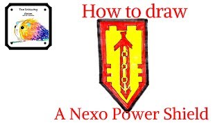 How to draw a Nexo Knights power shield [upl. by Auroora382]