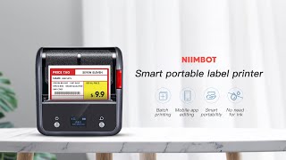 Niimbot smart portable label printer B3S operation [upl. by Morrissey291]