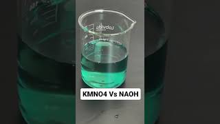 Reaction of KMnO4 vs NaOH chemistry quimica química [upl. by Eniahs]