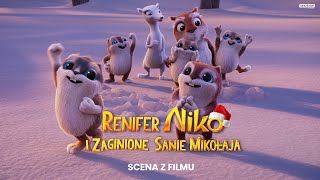 RENIFER NIKO I ZAGINIONE SANIE MIKOŁAJA  Scena z filmu  Kino Świat [upl. by Htiduy]