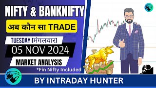 Nifty amp Banknifty Analysis  Prediction For 05 NOV 2024 [upl. by Tseng]