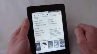 Kindle Paperwhite Bedienung Ebook Reader von Amazon  handling from kindle paperwhite [upl. by Romola818]