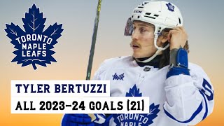 Tyler Bertuzzi 59 All 21 Goals of the 202324 NHL Season [upl. by Ploss]