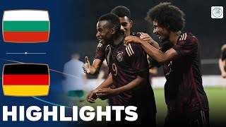 Germany vs Bulgaria  Highlights  U21 Euro Qualification 13102023 [upl. by Ennaihs]