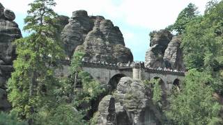 Die Felsenwelt der Bastei im NP quotSächsische Schweizquot [upl. by Ellerol]