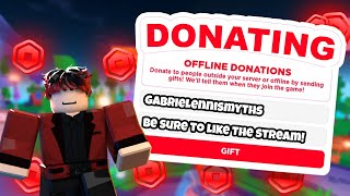 🔴 LIVE  DONATING ROBUX  PLS DONATE 46K subs 🔴 [upl. by Yager]