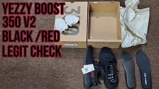 YEZZY BOOST 350 V2 BRED LEGIT CHECK [upl. by Eutnoj5]