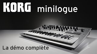 KORG minilogue  la démo complète du nouveau synthé analogique vidéo de la Boite Noire [upl. by Philipa]