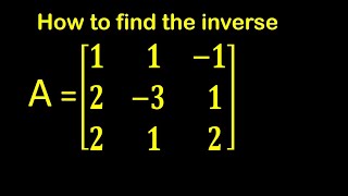 INVERSE of a 3x3 Matrix  SIMPLE METHOD [upl. by Anile734]