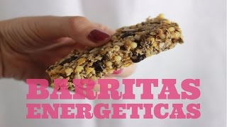 Como hacer barritas energéticas caseras SIN HORNO [upl. by Ecirb]