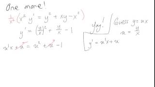 Transformation of Nonlinear Equations into Separable Equations [upl. by Aihsyak]