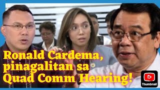 Magasawang CARDEMA WALANG MUDO❓ kaya SINITA at PINAGALITAN sa Quad Comm hearing ng War On Drugs❗ [upl. by Roseann]