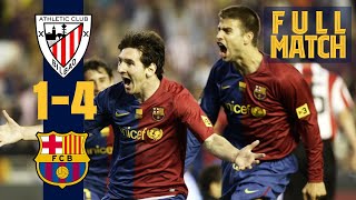 FULL MATCH ATHLETIC 14 BARÇA 2009  Copa del Rey final 1st title of 2009 treble [upl. by Ardnic]