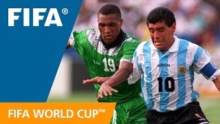 Argentina 21 Nigeria  1994 World Cup  Match Highlights [upl. by Dyol]