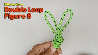 How to tie a Double Loop Figure 8 [upl. by Eeraj]