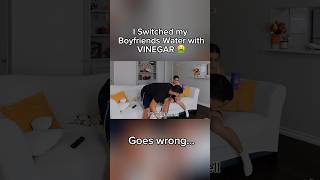 Vinegar prank on Boyfriend 🤣🤮 viralvideo mcnrachell funny prank boyfriendprank shorts [upl. by Assirrac]