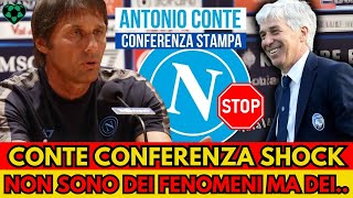 CONTE SHOCK Parole durissime in conferenza stampa post partita NAPOLI ATALANTA 0 3 GUARDALO TUTTO [upl. by Siloa]