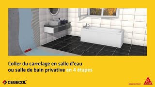 Comment carreler sa salle de bain ou sa salle deau en 4 étapes [upl. by Abdella]