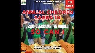 Children Sabbath  Sabbath school  May 18 2024 Jesus Overcame The World So Can I [upl. by Llerdnad]