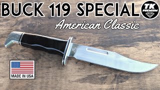 Buck 119 Special Fixed Blade Hunting Knife  American Classic [upl. by Eanod]