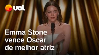 Emma Stone leva Oscar de melhor atriz por Pobres Criaturas [upl. by Casi]