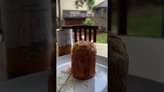 Trying canned bread from Japan 🇯🇵 food japan japanesefood snacks fyp viralvideo bread [upl. by Anoy]