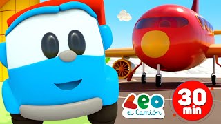 Leo the Truck Español  El Mundo De Aviones con Leo y los robots [upl. by Ttimme]