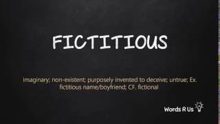 How to Pronounce FICTITIOUS in American English [upl. by Tennek485]