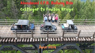 Castlegar BC to Paulson Bridge on abandoned CPR Line [upl. by Kciregor112]