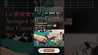 Avenged Sevenfold Bat Countrysolo  GuitarTAB guitarcover guitartab avengedsevenfold a7x [upl. by Estren]