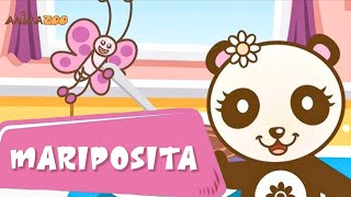 Mariposita 🦋 Divertida Canción Infantil ♫ Cantar y Bailar con los Animales de Animazoo [upl. by Ahsenhoj150]